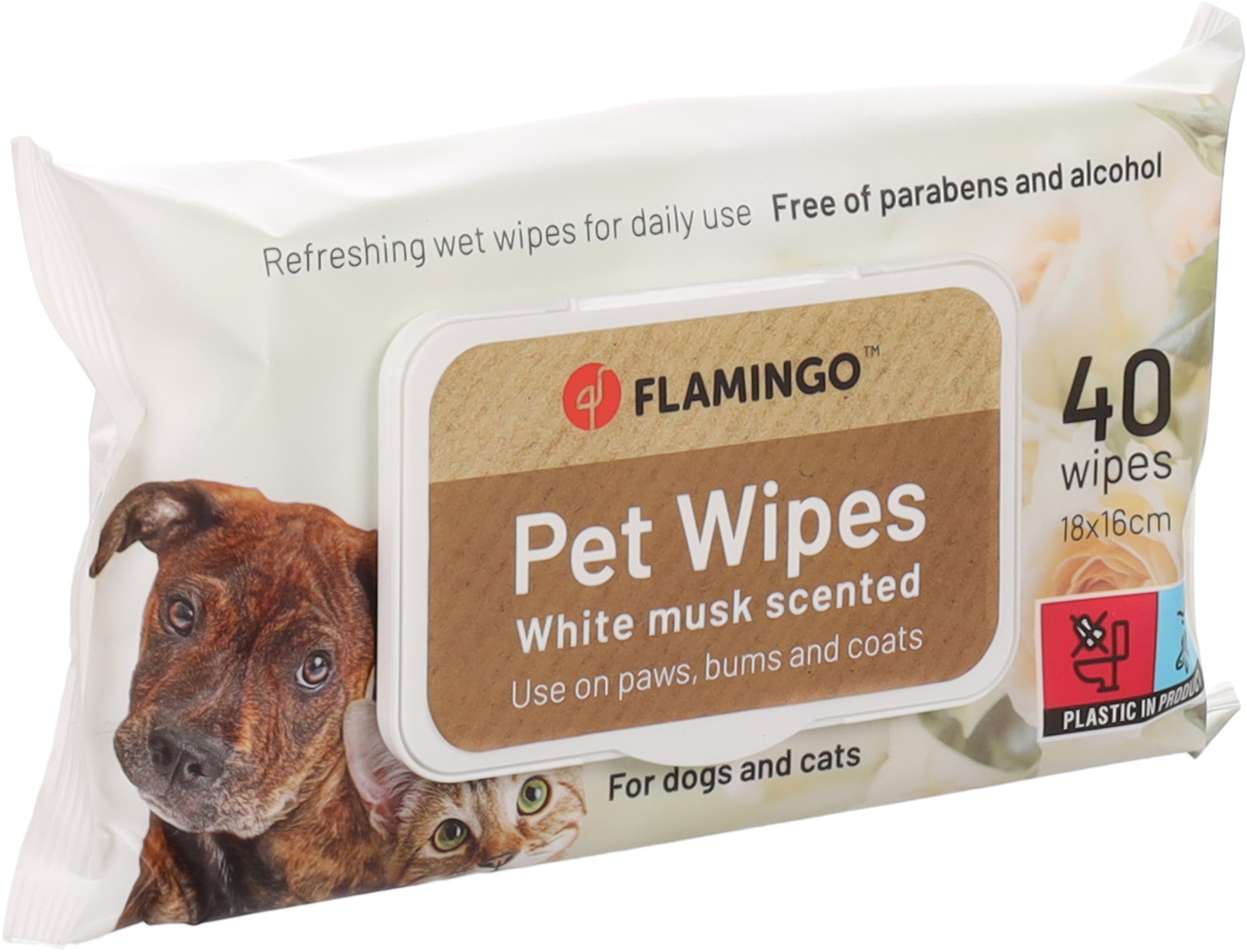 Lingettes Musc Blanc - FLAMINGO