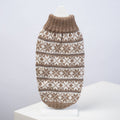 PULL flocons de neige beige