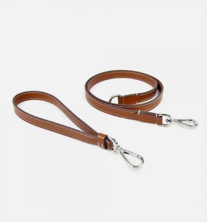 Laisse en cuir Carlotta 2cm