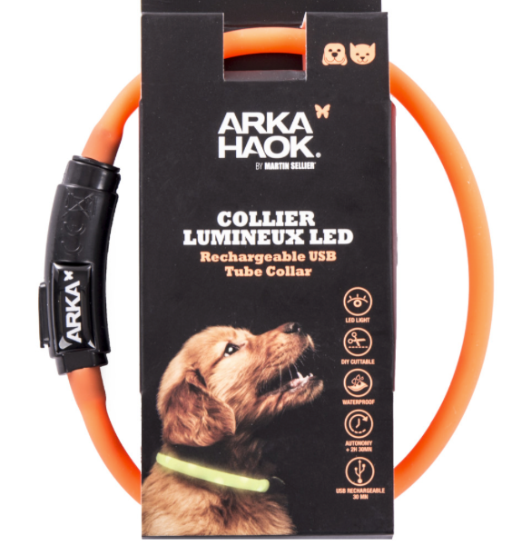 Collier lumineux orange - MARTIN SELLIER