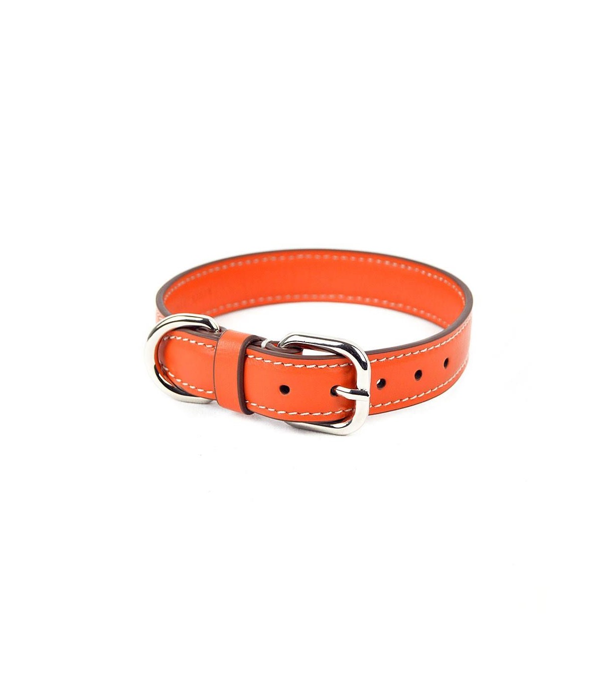 Collier en cuir Orange - Carlotta Palermo