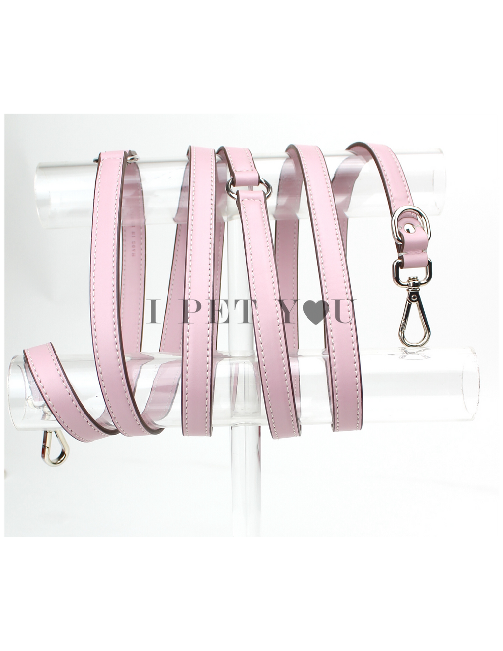 Laisse mains libres en cuir Carlotta 2.3 cm