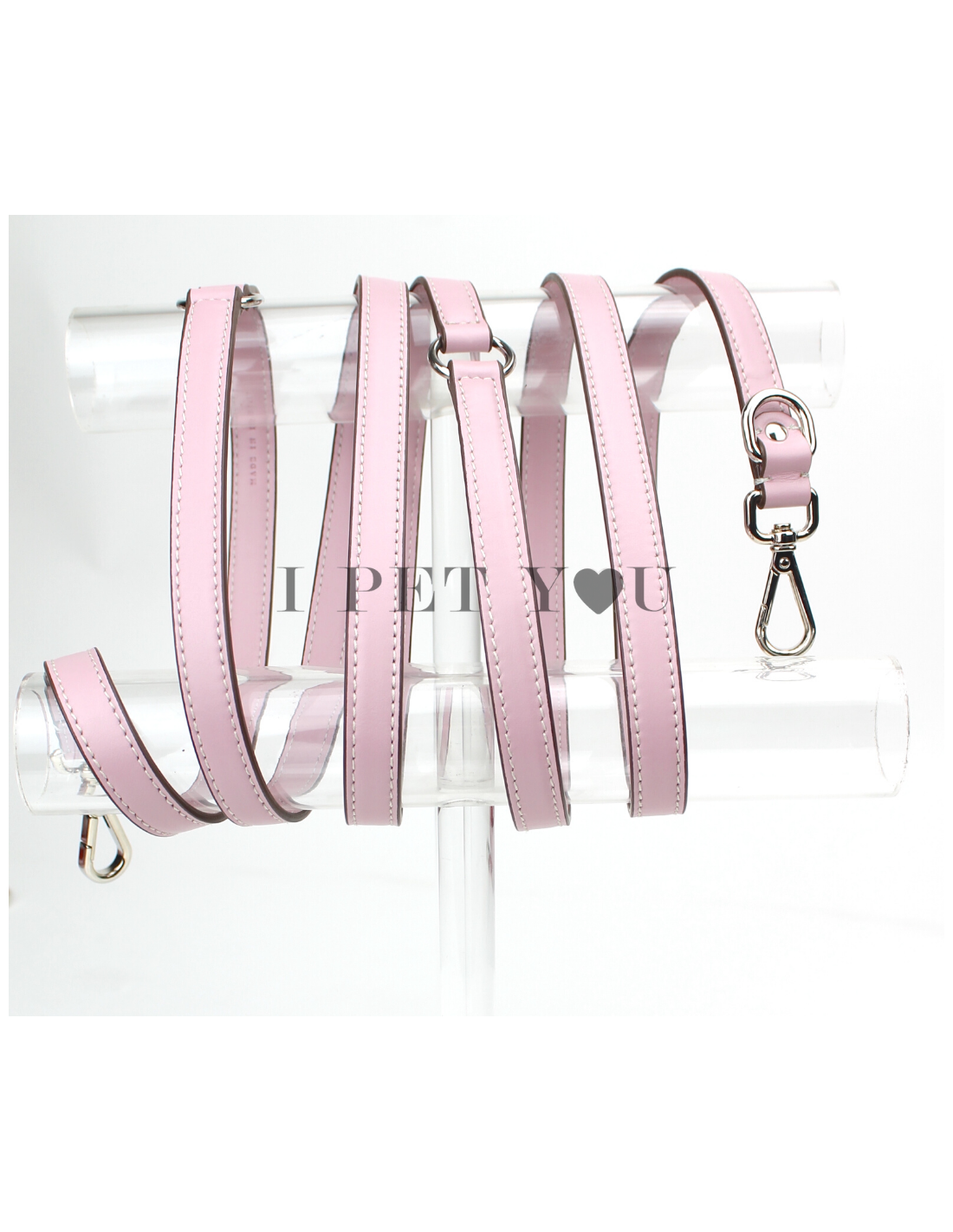 Laisse mains libres en cuir Carlotta 2.3 cm