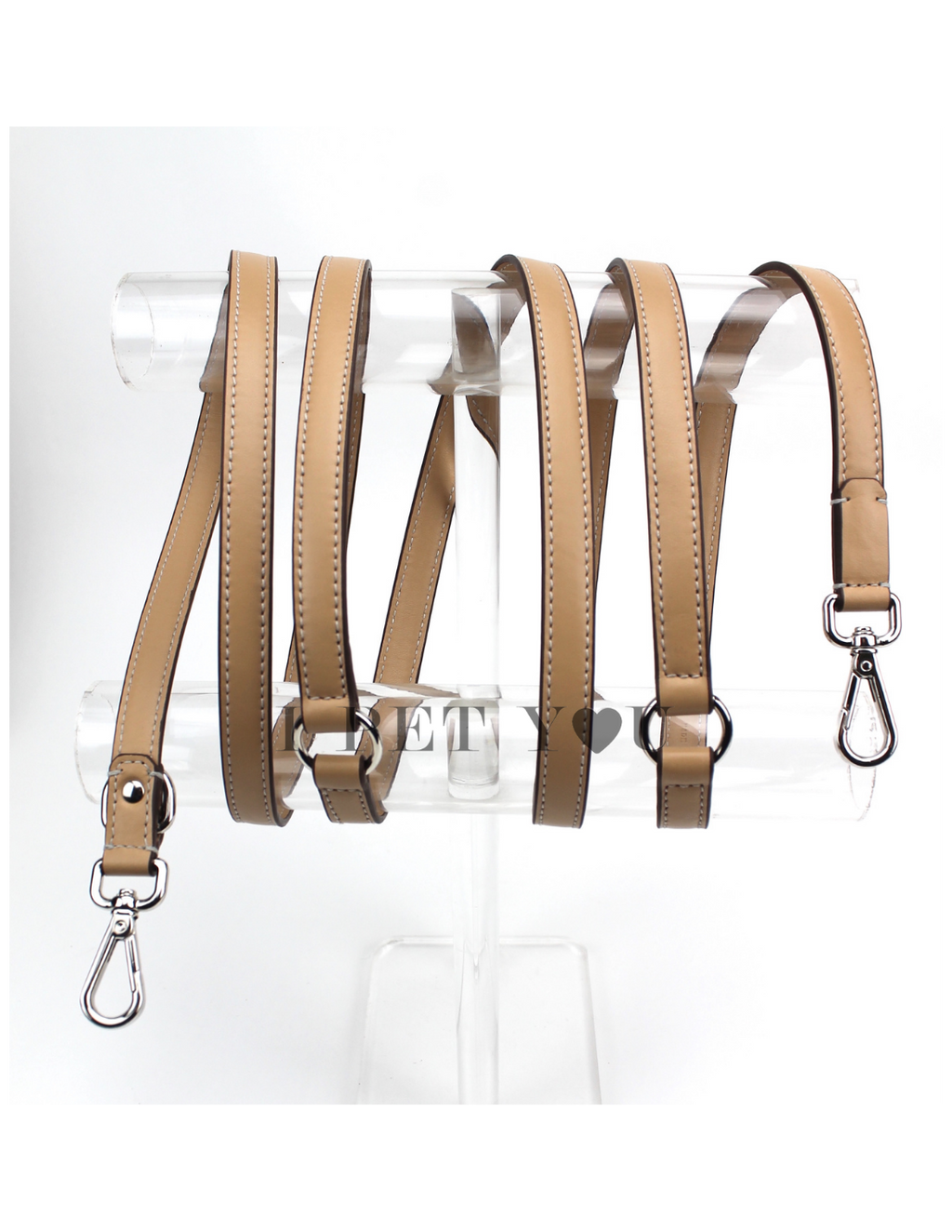Laisse mains libres en cuir Carlotta 2.3 cm
