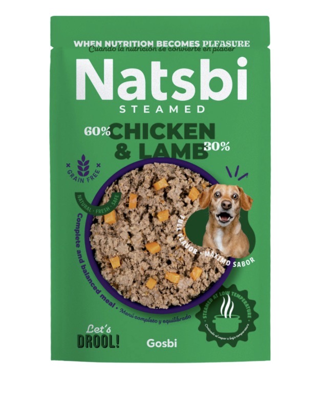 Poulet & Agneau Vapeur Sans Céréales - NATSBI 200g