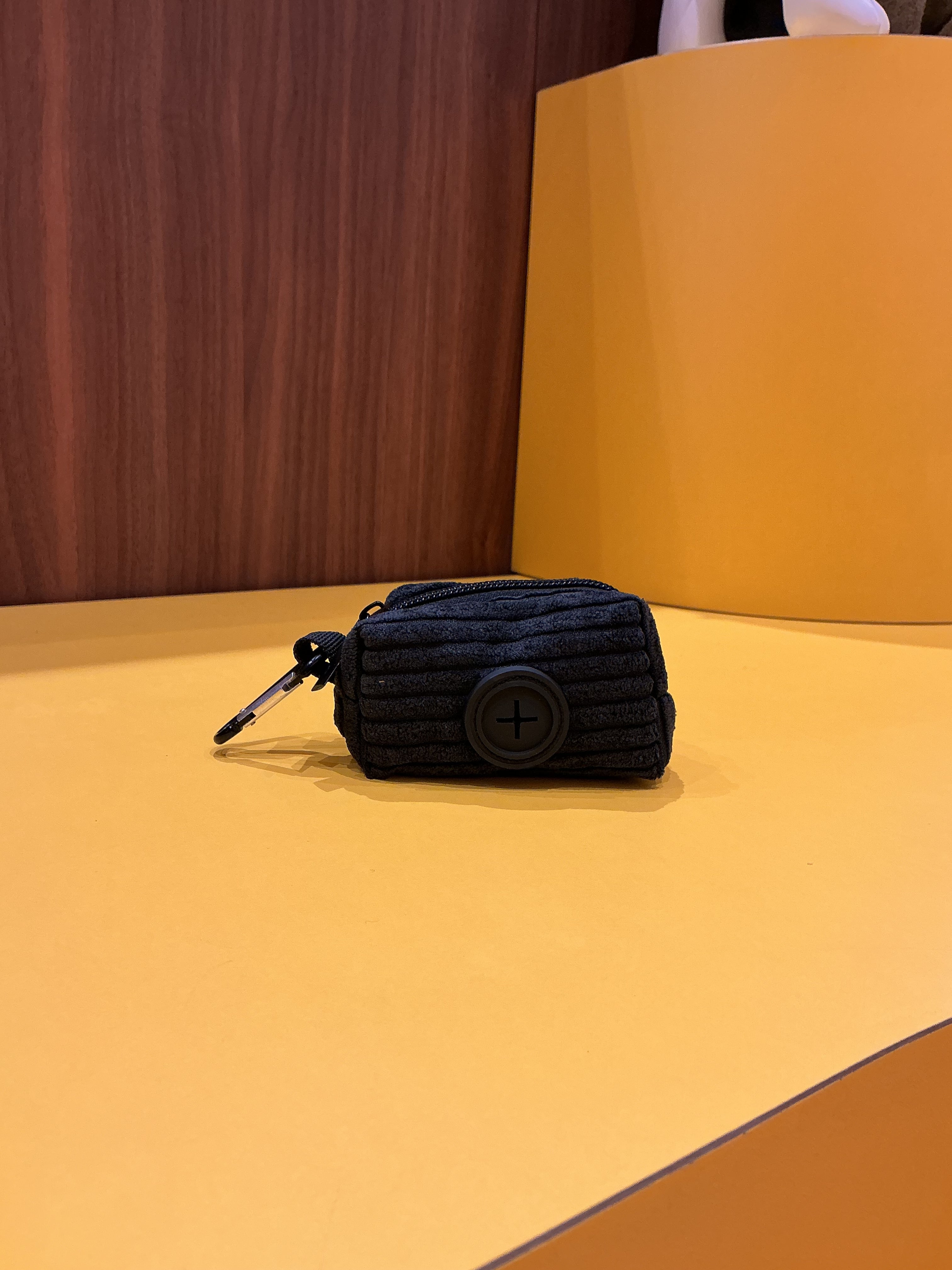 Etui pour sacs à crottes tweed / mouton / velours
