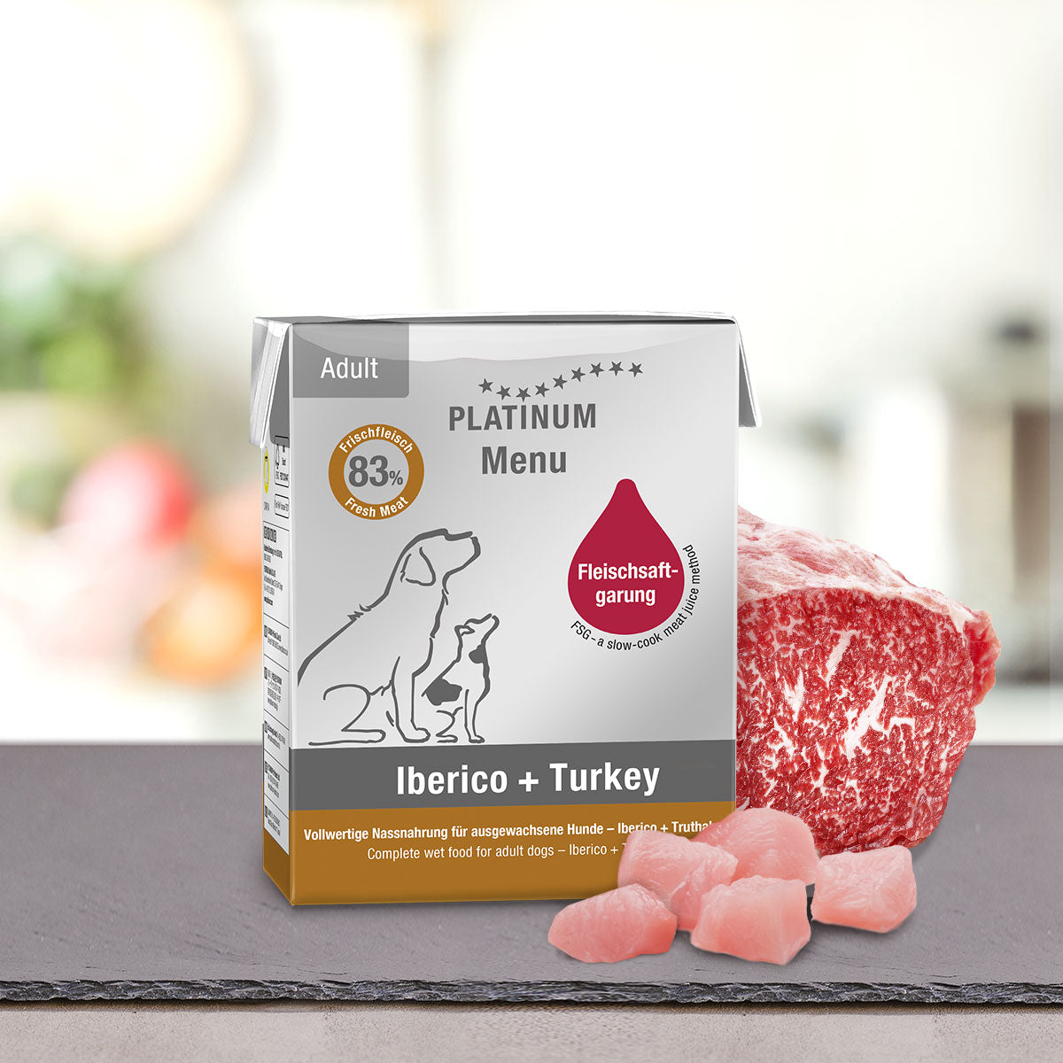 Nourriture Humide Jambon Hiberique et Dinde - PLATINUM