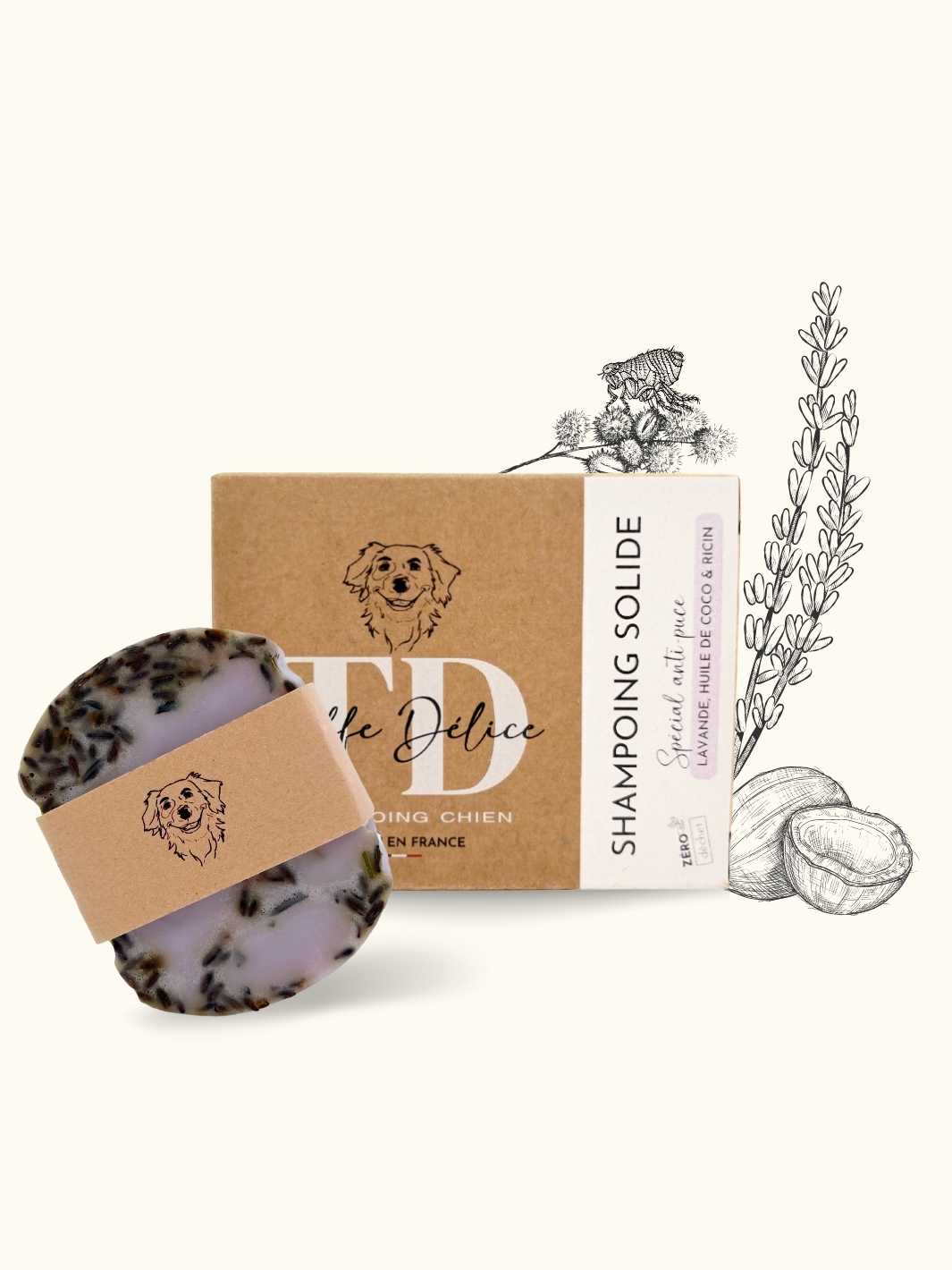 Shampooing anti-puce solide TRUFFE DELICE